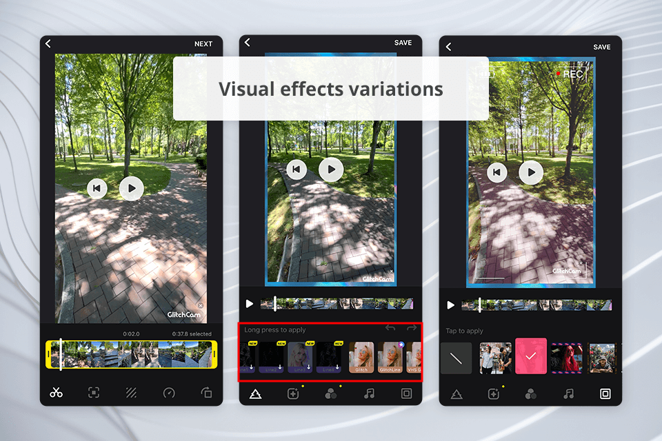 glitchcam visual effects app