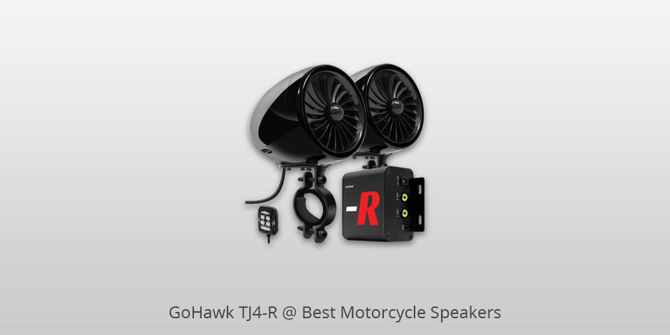 gohawk tj4-r motorcycle speakers
