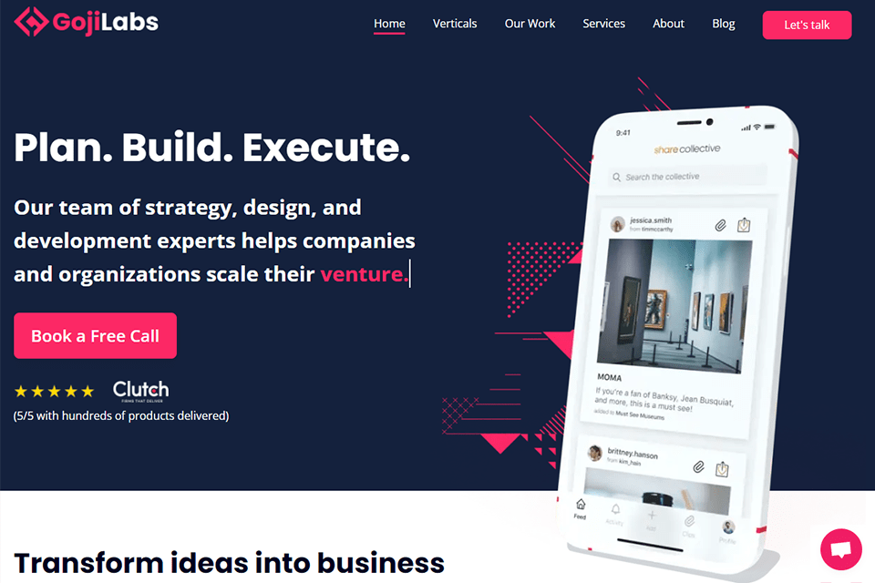 goji labs wordpress developer website