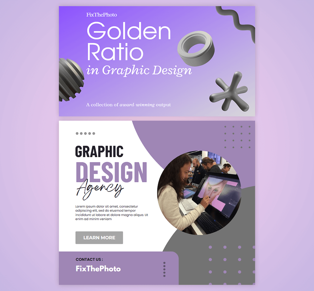 golden ratio in graphic design in typography
