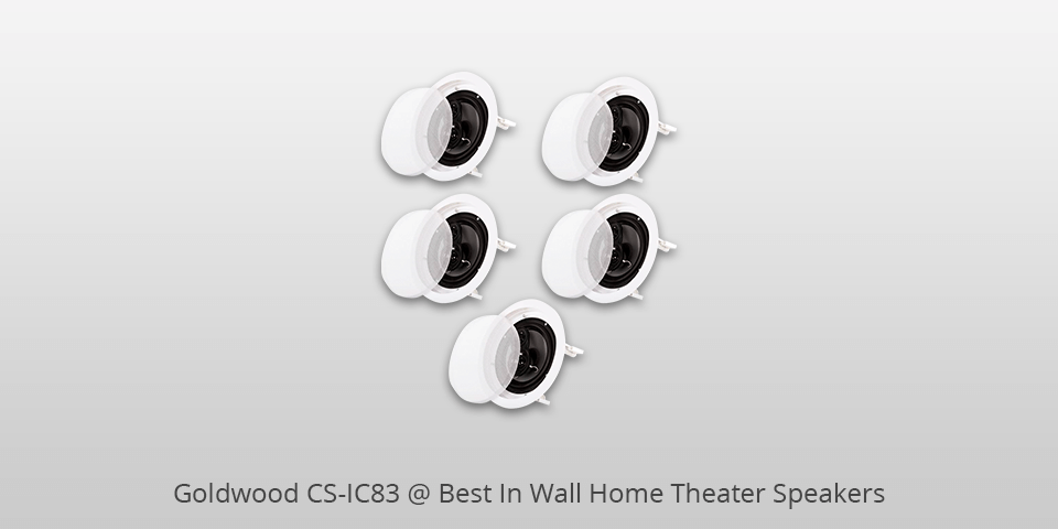 goldwood cs-ic83 in wall home theater speakers