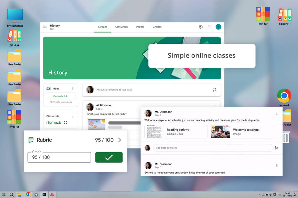 google classroom moodle alternative