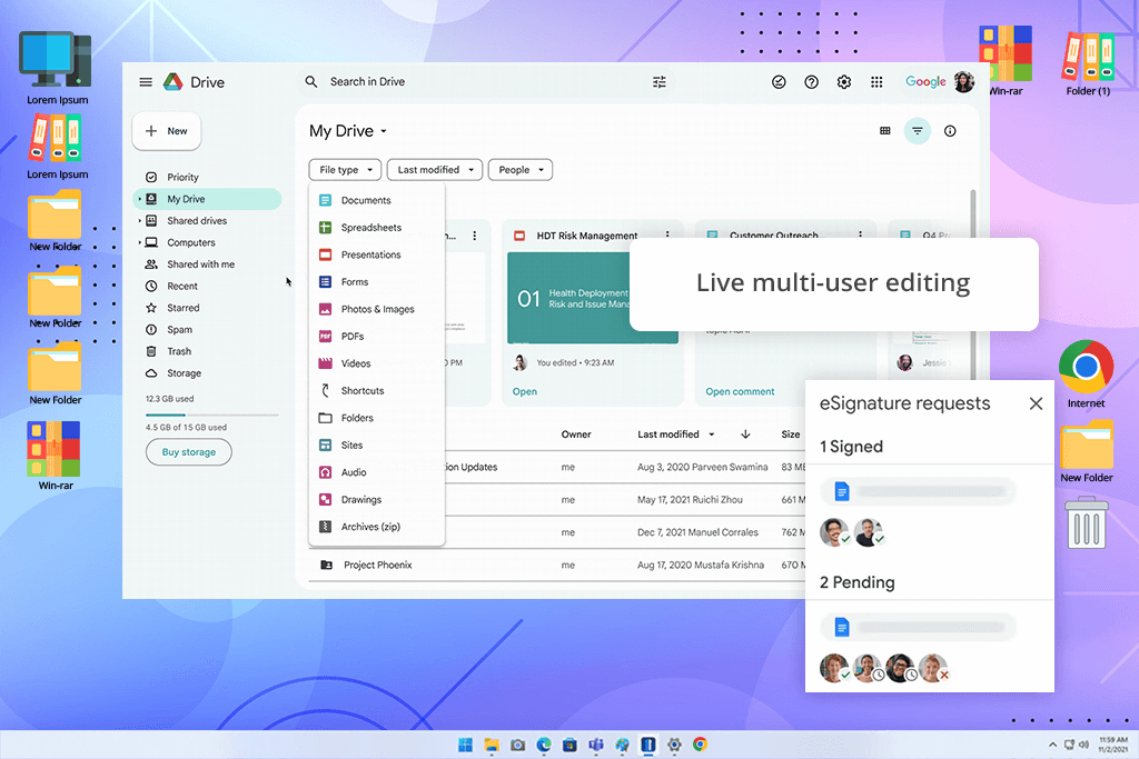 google drive free software for students
