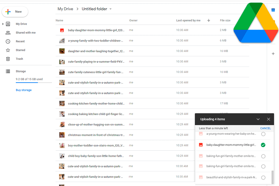google drive interface