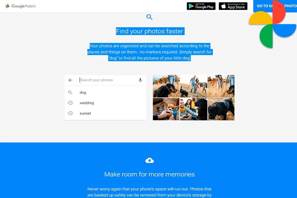 google photos interface