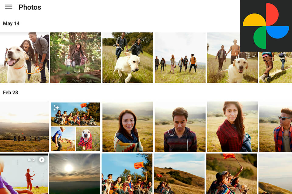 google photos interface