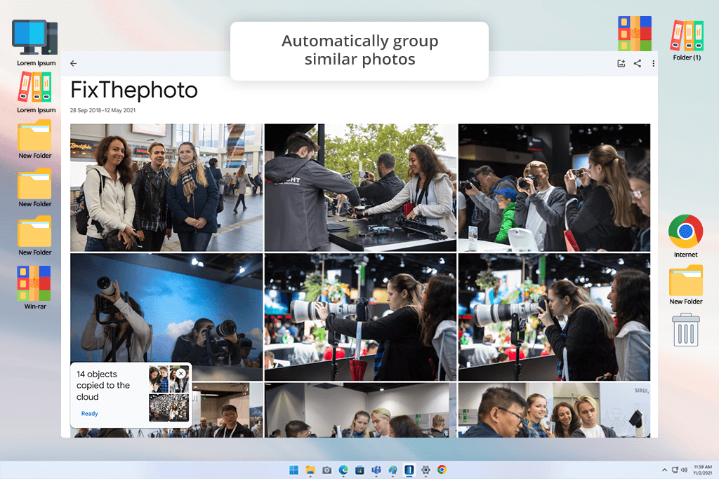 google photos photo organizing software interface