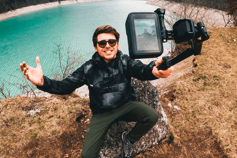 gopro 3-way styl życia ze statywem z kijkiem do selfie