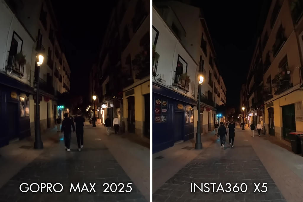 gopro vs insta360 low light video capabilities