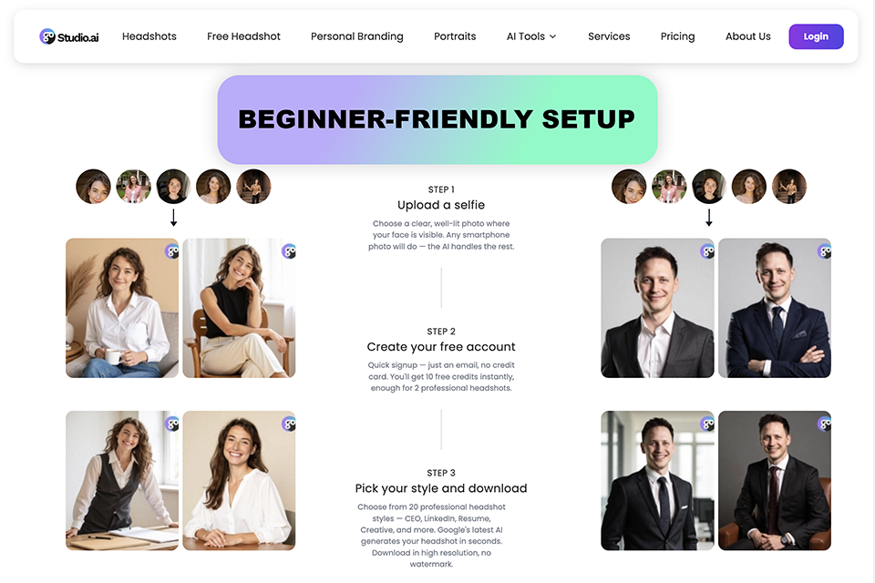 gostudio ai headshot generator