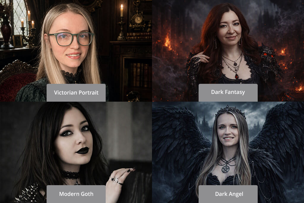 goth ai generation examples