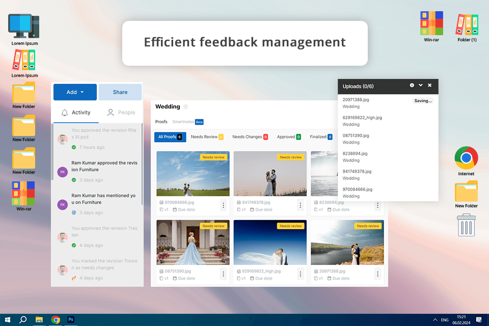 govisually project management software for video production interface