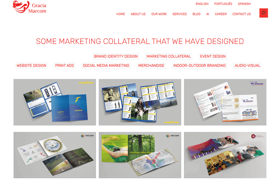 gracia marcom marketing collateral design