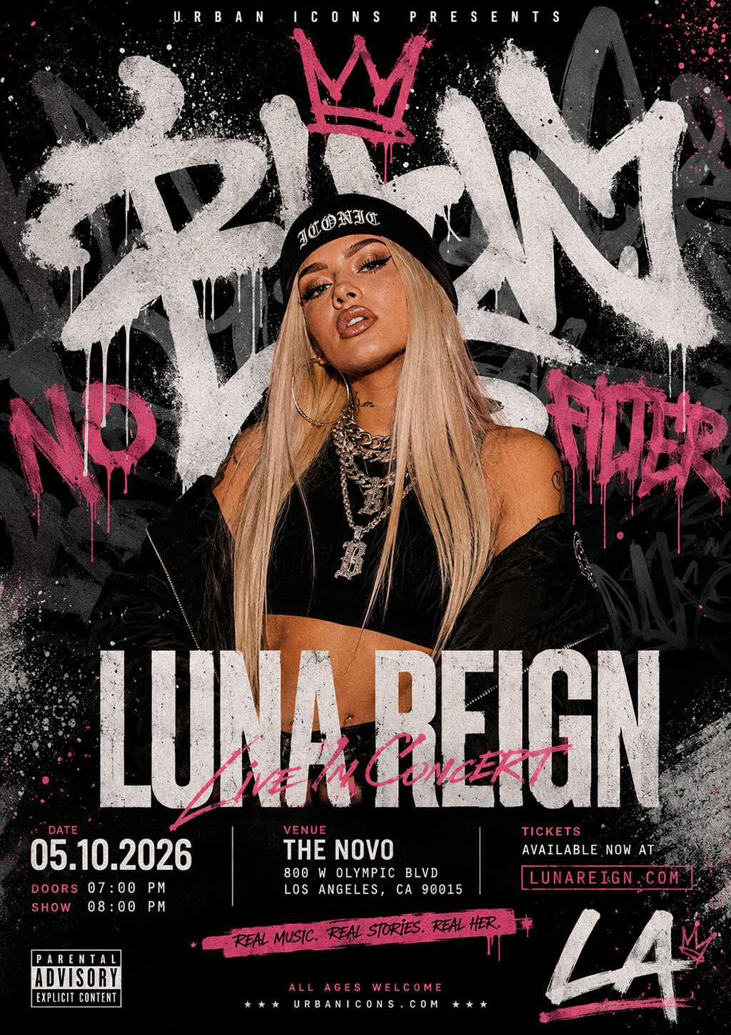 graffity rap concert flyer idea