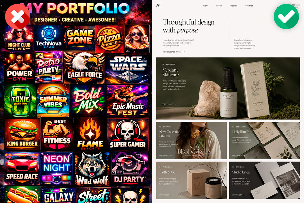 graphic design portfolio for beginners