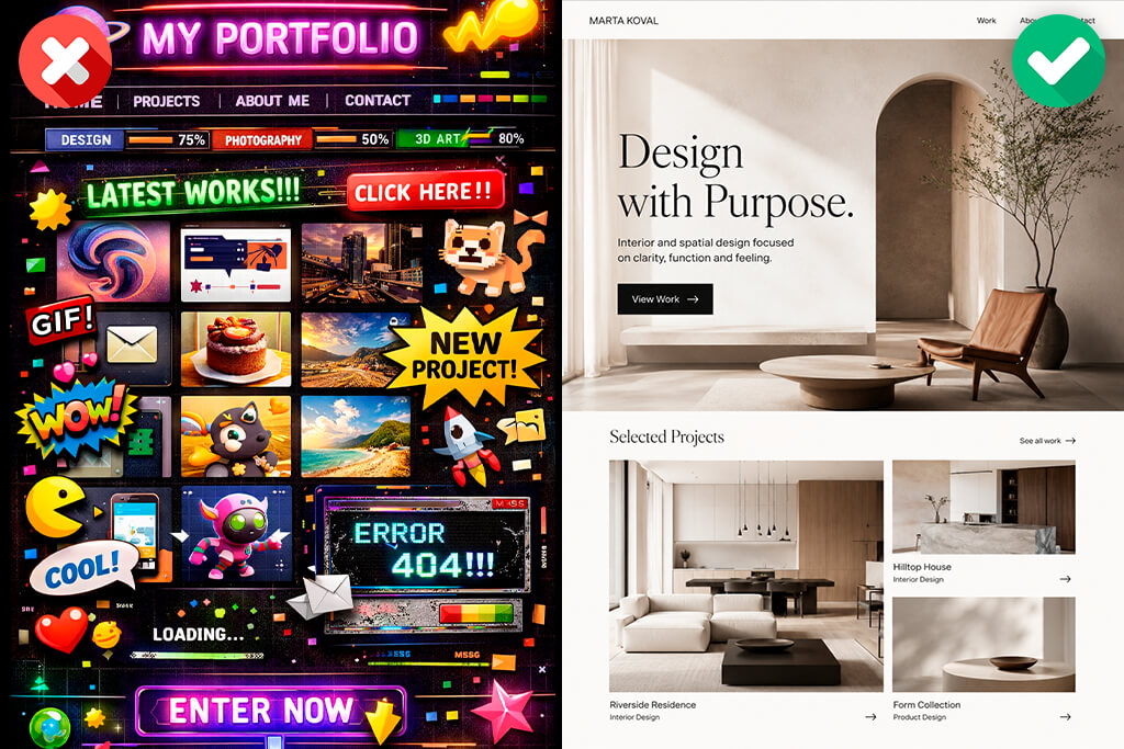 graphic design portfolio layout