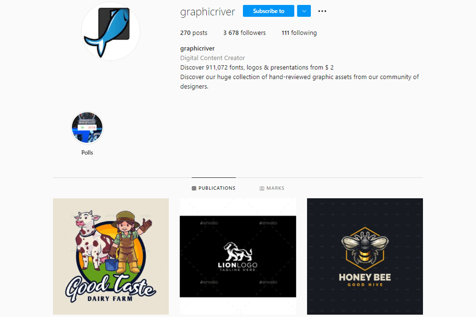 graphicriver instagram