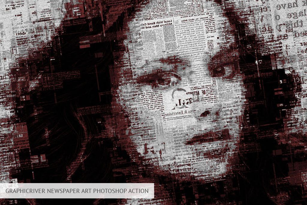 graphicriver photoshop action newspaper art