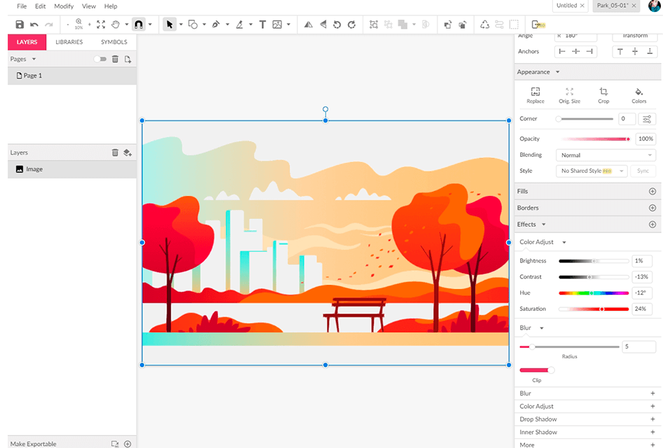 gravit designer interface krita alternative