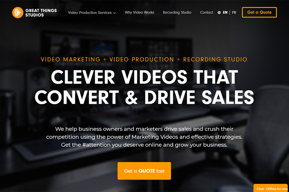 great things studios main website