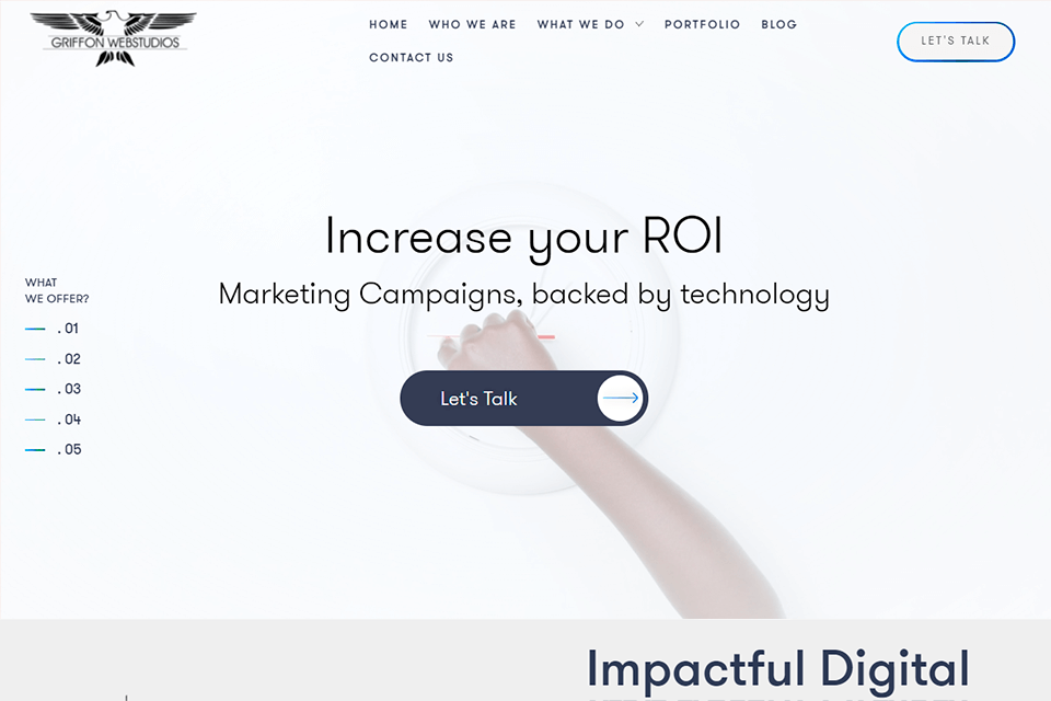 griffon webstudios interface