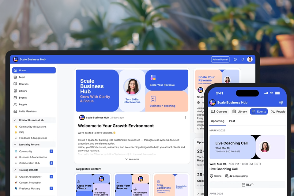 group app online learning platform
