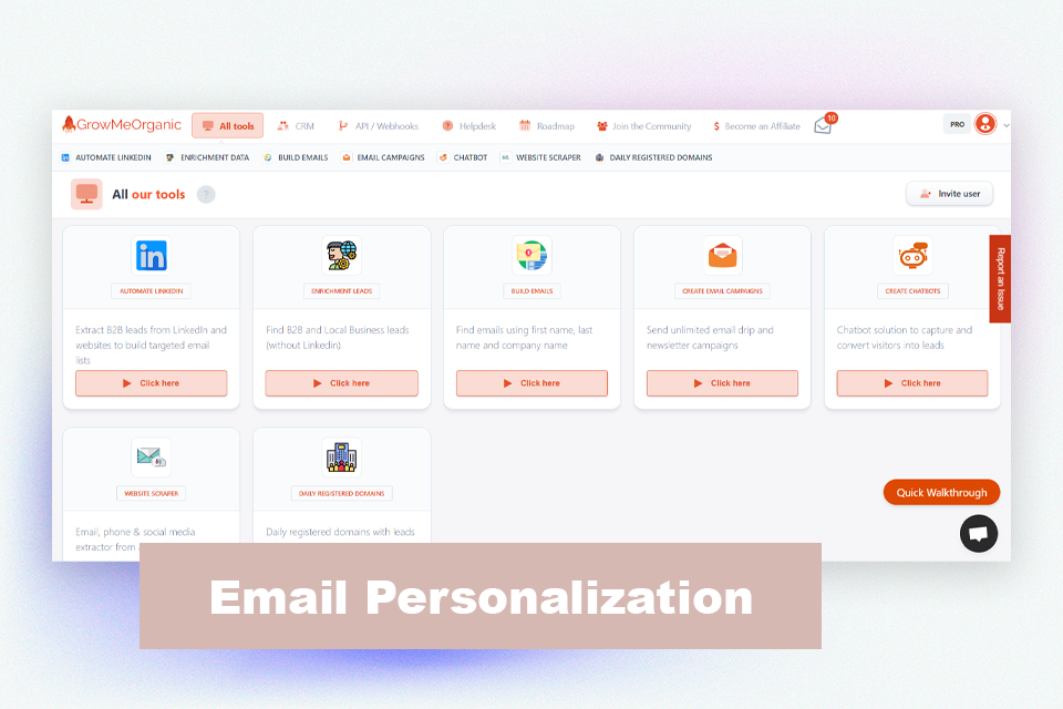 growmeorganic cold email software