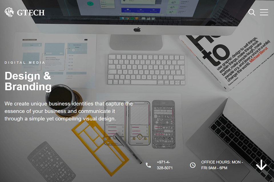 gtech branding agency interface