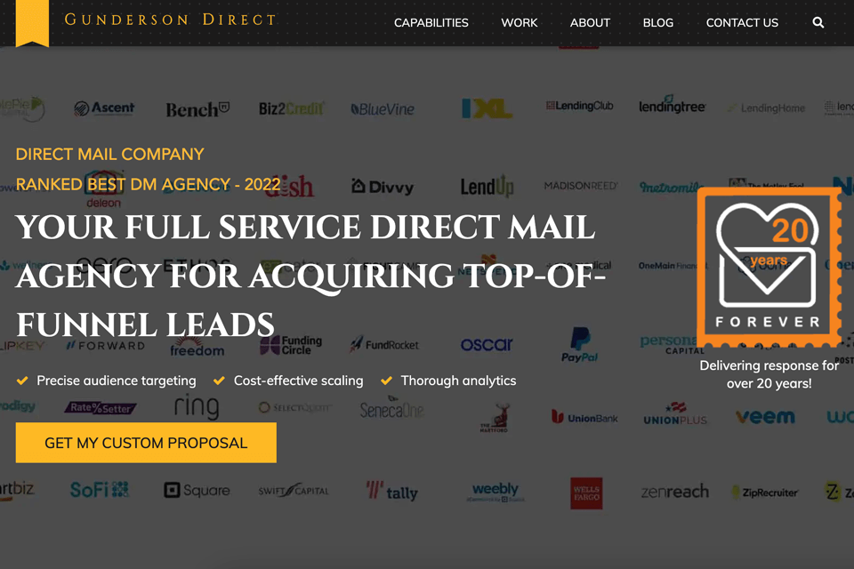 gunderson direct mail company interface