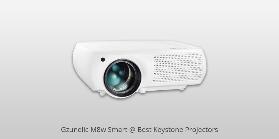 gzunelic m8w smart keystone projectors