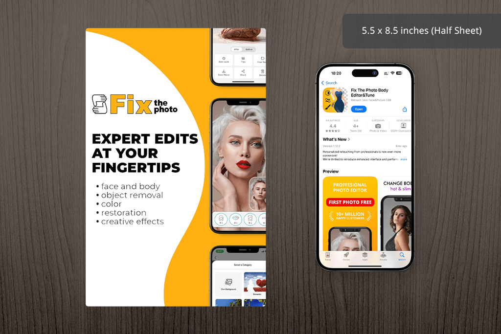 half sheet flyer size