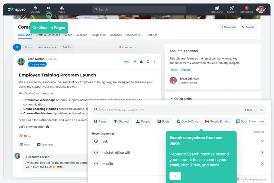 happeo best employee engagement software