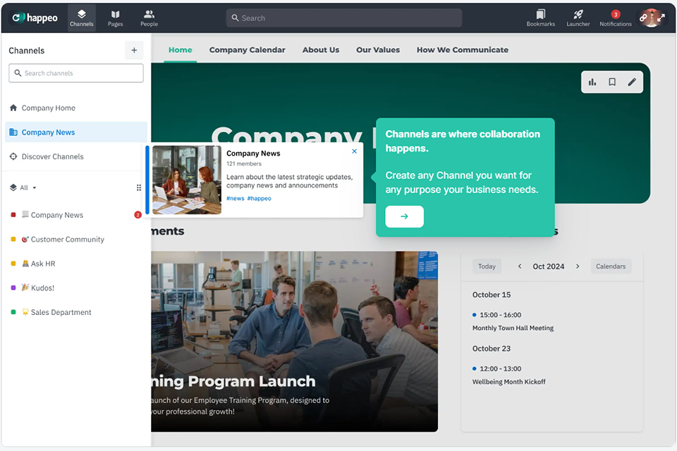 happeo workforce management software