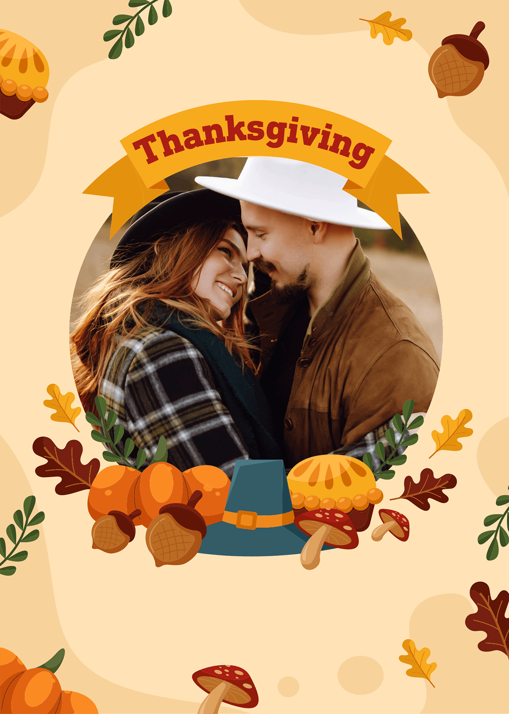 happy thanksgiving photo editor