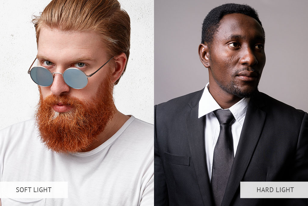 hard light vs soft light comparison