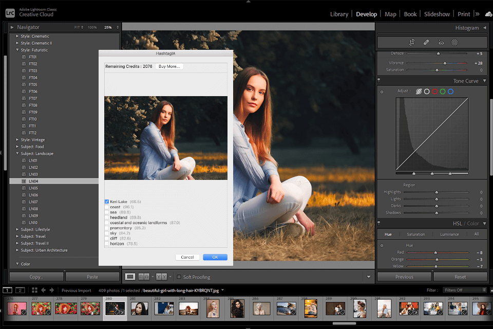 hashtagia lightroom plugin