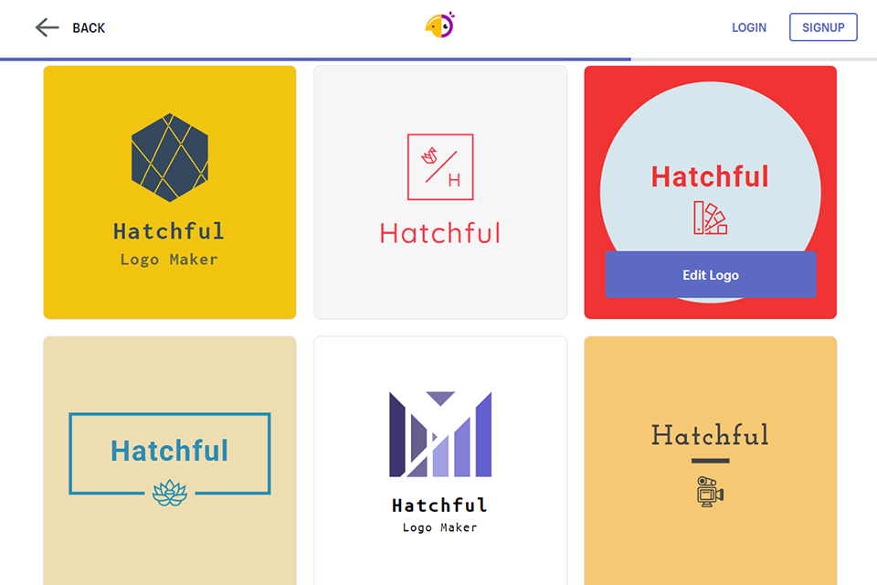 hatchful logo maker ai logo generator interface