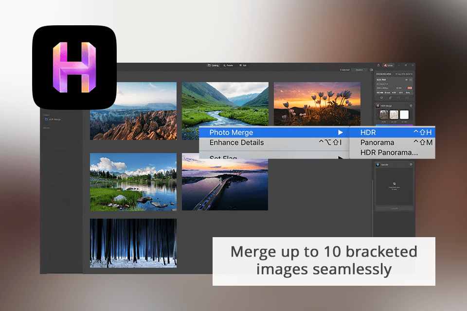 hdr merge tool hdr features