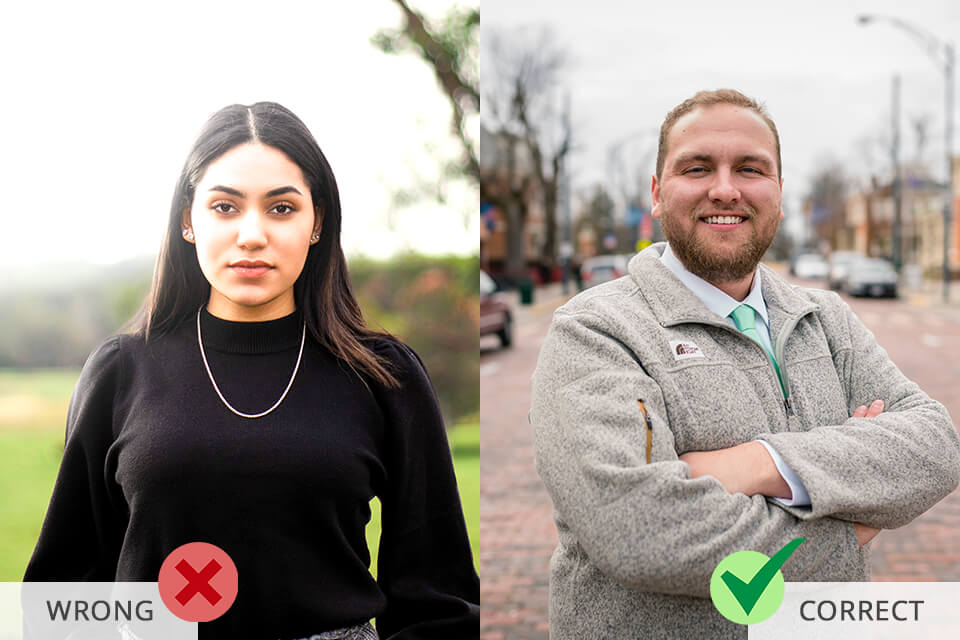 headshot poses location