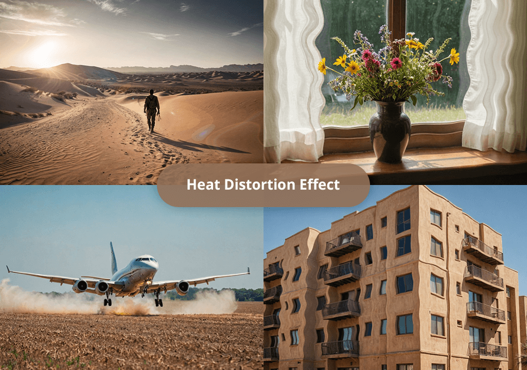 heat distortion effect examples