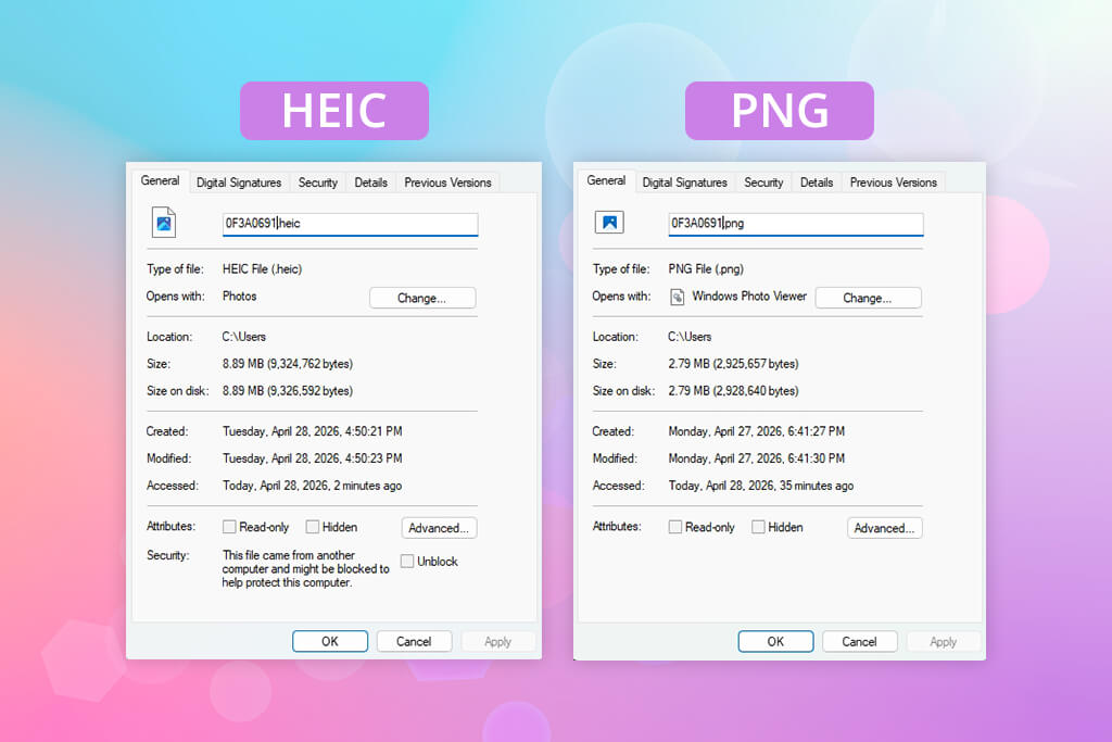 heic vs png