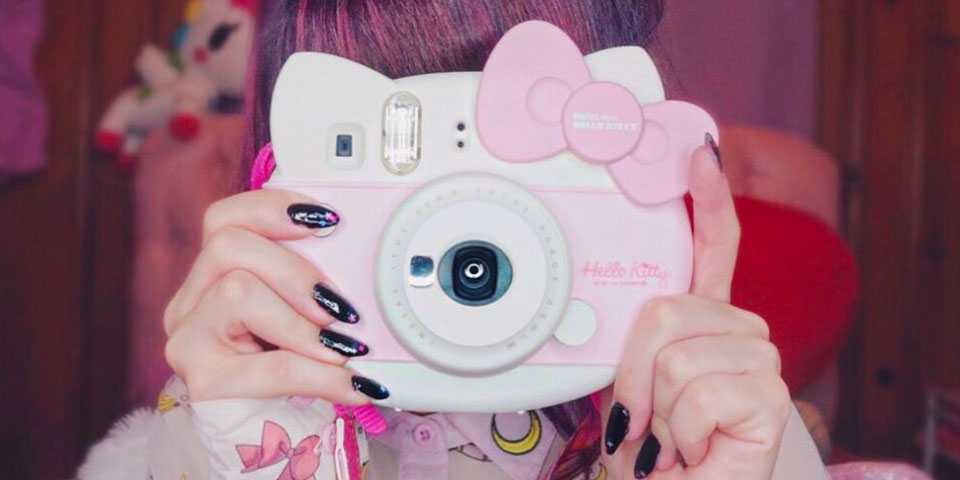 hello kitty fujifilm instax camera for kids lifestyle