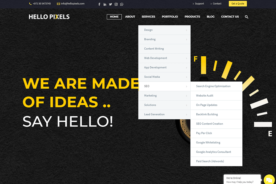 hello pixels search engine optimization