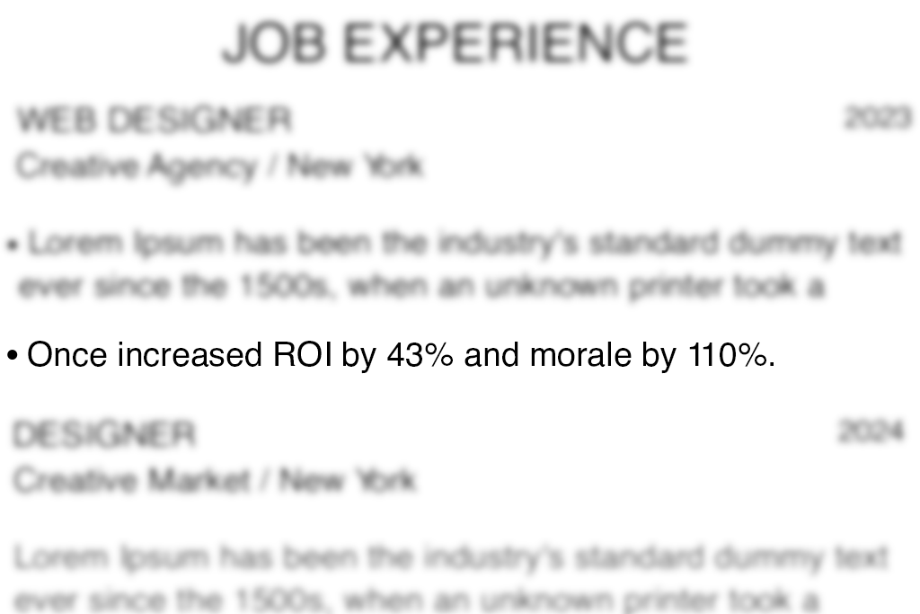 helvetica resume font