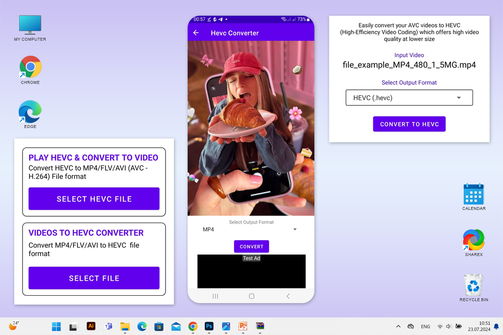hevc player converter mp4