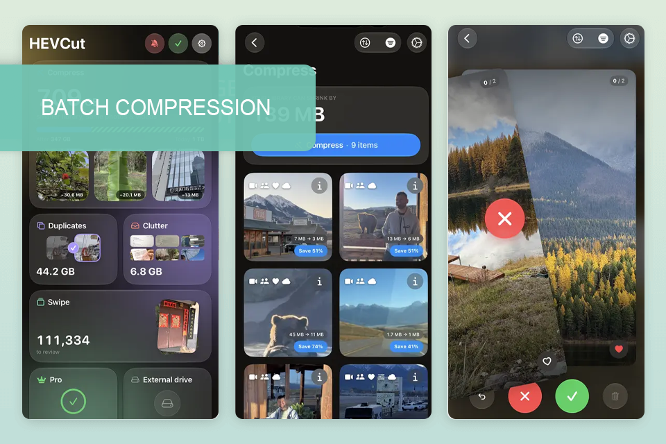 hevcut video compressor app