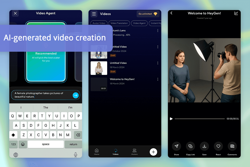 heygen videoleap alternative