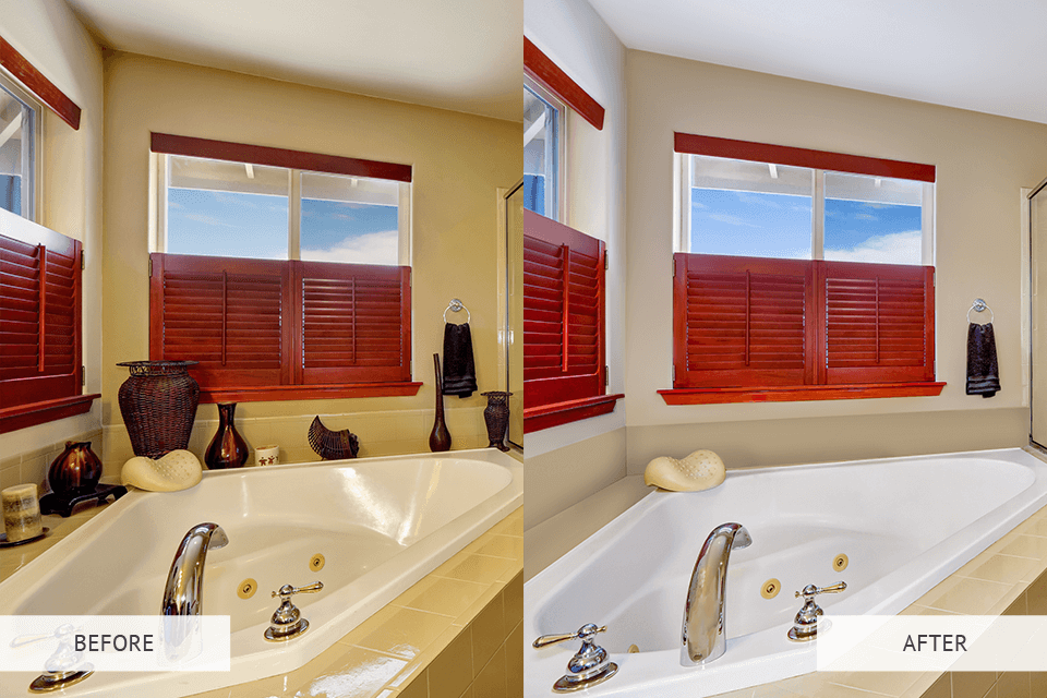 high end real estate photography objects removal