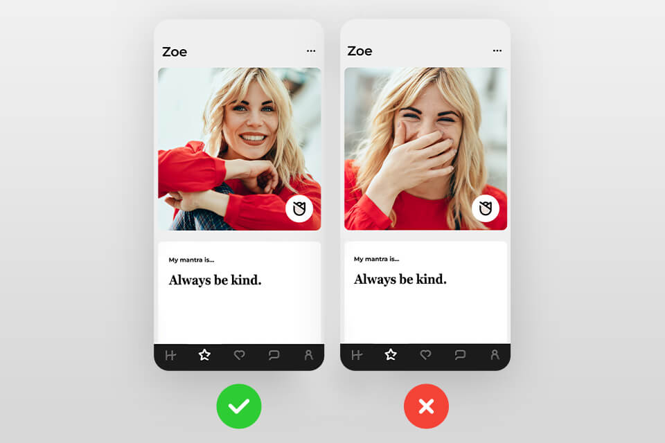 hinge photo tips face women