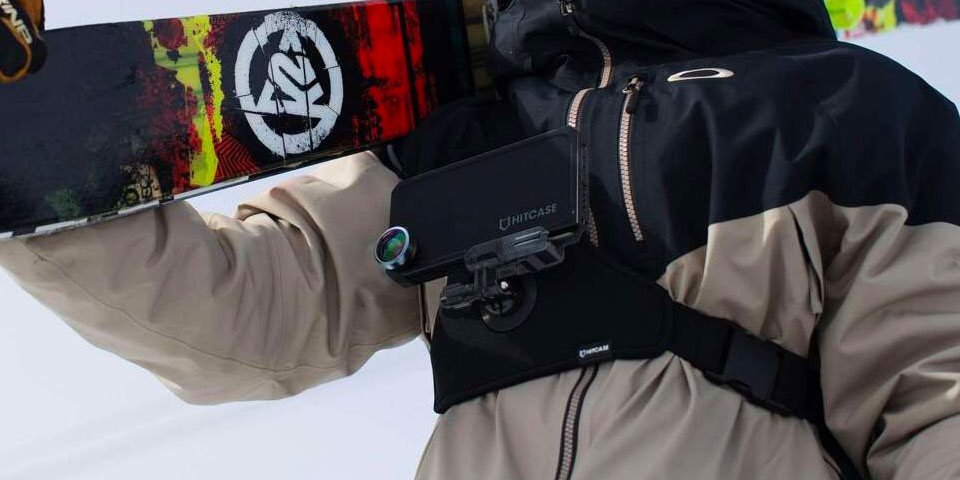 hitcase borstharnasbevestiging iphone camera-accessoire lifestyle